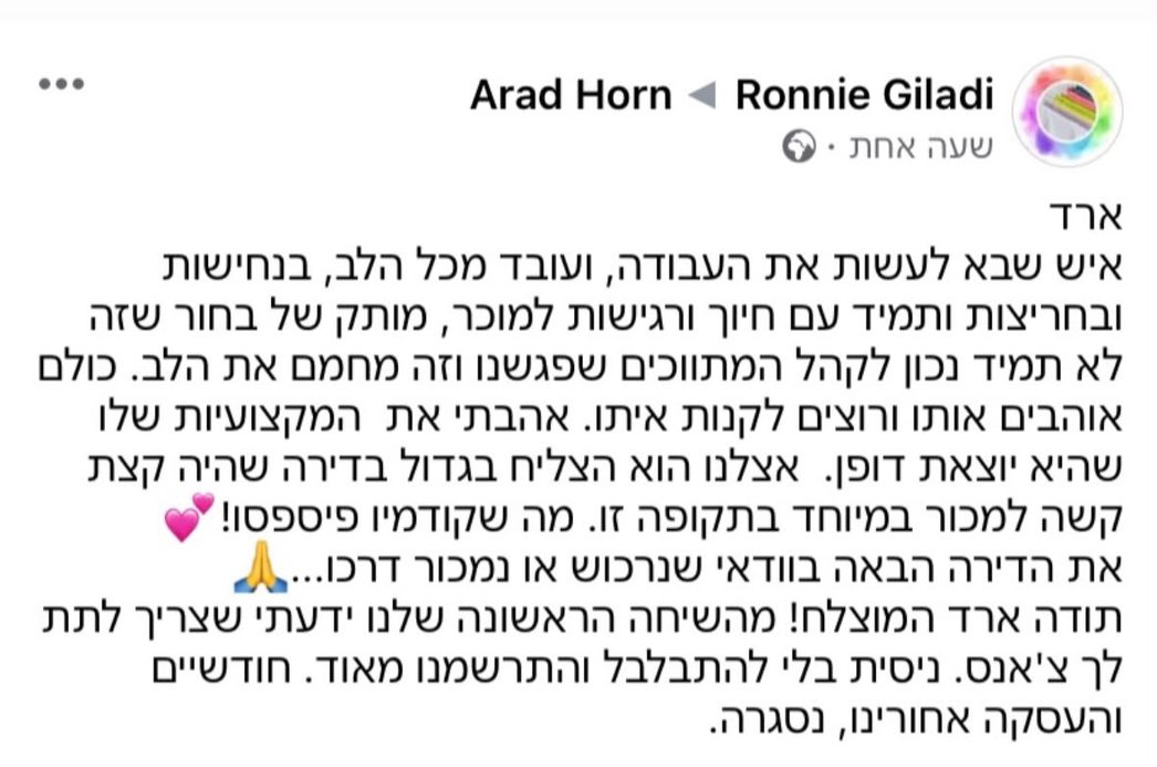 המלצה - Ronnie Giladi